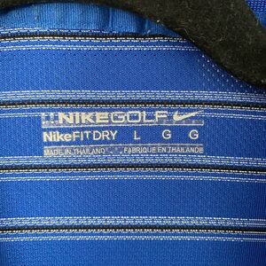 Nike Golf Blue and White Polo